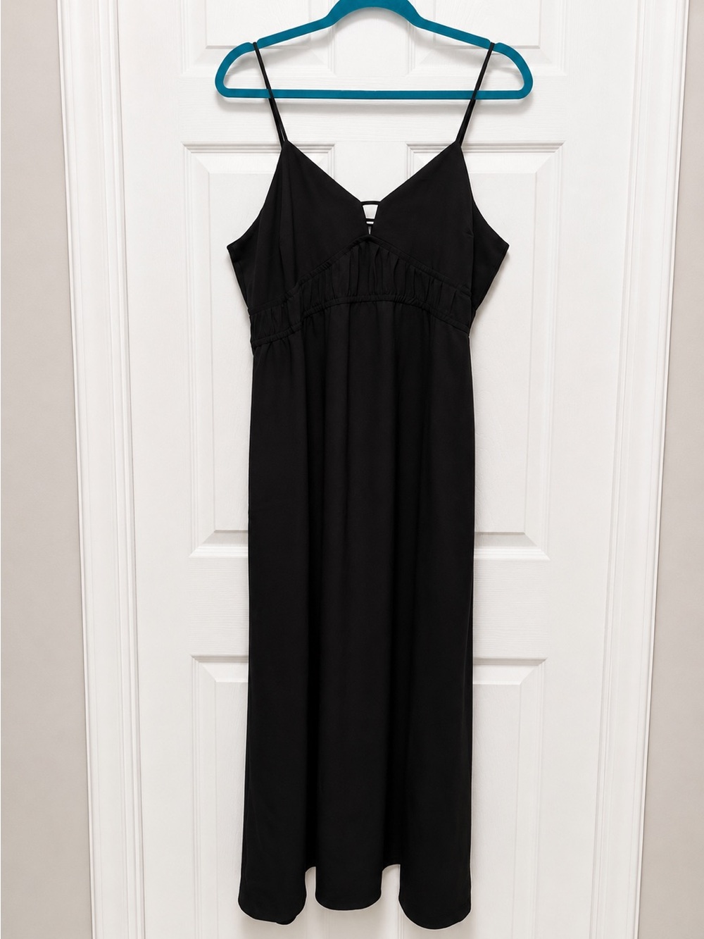 Black Maxi Sundress by A New Day Sleeveless Empire Waist Casual Summer Dress - Picture 2 of 9